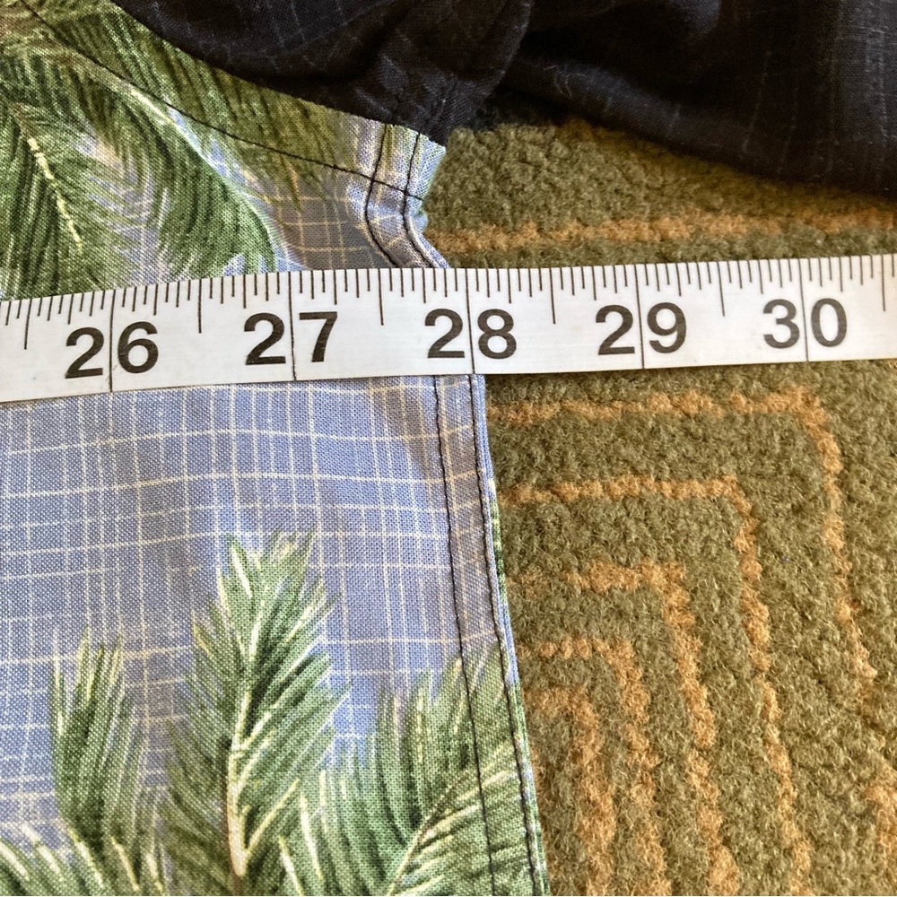Island Shores Hawaiian Button Up Rayon Shirt Palm Trees Men's Sz 2XL - Picture 5 of 6